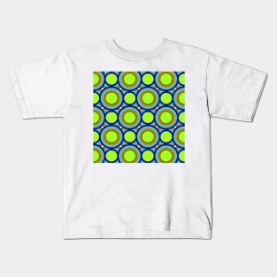 Retro Midcentury Modern Circles Kids T-Shirt